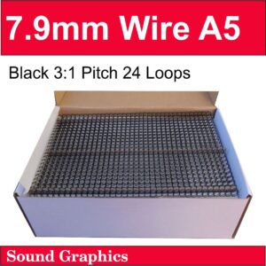 7.9mm 5/16" A5 Twinloop Binding Wire Box Of 250 - Black